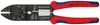 A close-up, top-down view of a black wire stripper tool with red and blue handles, set against a white background. Voir les images du produit