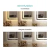 Demonstration of light color and brightness settings for a mirror. Podgląd zdjęcia produktu