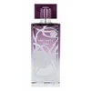 A perfume bottle with a purple gradient and silver floral design. Voir les images du produit