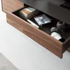 home24 Tv-Lowboard - Echtholzfurnier - Walnuss / Anthrazit Produktbild-Vorschau 8