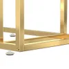 Close-up of the base of a golden metal furniture piece. Podgląd zdjęcia produktu