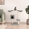Škrabadlo pro kočky se škrabacími sloupky světle šedé 82 cm Náhled obrázku produktu 2