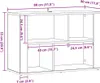 vidaXL Sideboard Schwarz Eichen-Optik 80 x 30 x 53 cm Produktbild-Vorschau 8
