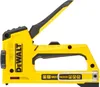 A yellow and black Dewalt multitacker stapler is shown against a white background. Produktbild-Vorschau