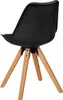 2er Set Retro Esszimmerstuhl LIMA schwarz | Polsterstuhl Produktbild-Vorschau 5
