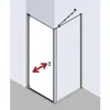 Kermi RA1WR083181PK Pendeltür Raya 1WR 0830x Produktbild-Vorschau 3