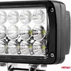 A close-up view of a rectangular LED work light bar, showing multiple rows of individual LED lights within a black housing. Produktbild-Vorschau