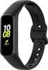 A black fitness tracker with a black band is shown against a white background. Produktbild-Vorschau