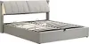Sweiko Lit rembourré 140 x 200 cm,lit hydraulique, avec Voir les images du produit 4