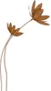 2x fiches de jardin "fleur" en métal avec finition rouille, Voir les images du produit 3