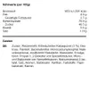 Nutritional information and ingredients list for a food product. Produktbild-Vorschau