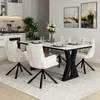 Duhome Esszimmerstuhl 360° Drehbar Loungesessel 4er Set Produktbild-Vorschau 2