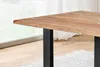 Baumkante Esstisch Sheesham naturbelassen 140 x 80 schwarz Produktbild-Vorschau 3