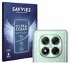 A product packaging box and a close-up of a phone camera lens protector are shown. Produktbild-Vorschau