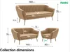 MEBLINI Mini Sofa Set 3-2-1 für Wohnzimmer - Mini Lounge Produktbild-Vorschau 8