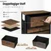 Diagram showing the layered fabric construction of a drawer and a comparison of two drawer types. Produktbild-Vorschau