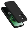 A black phone case is shown on top of a smartphone. Náhled obrázku produktu
