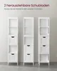 VASAGLE Hochschrank Badezimmer, Badezimmerschrank schmal, 2 Produktbild-Vorschau 9