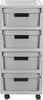 Curver Infinity 4x11L Regal mit Schubladen hellgrau Produktbild-Vorschau 11