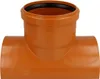 airfit Klebeabzweig 90 Grad, DN 125/110aus PVC-U Produktbild-Vorschau 1