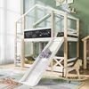 Merax Lit superposé 90 x 200cm avec toboggan et protection Voir les images du produit 10