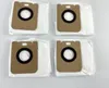 Four vacuum cleaner dust bags are laid out on a white surface. Voir les images du produit