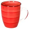 6er Set Chrissi Kaffeebecher Rot 300ml mit Henkel Produktbild-Vorschau 5