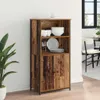 vidaXL Highboard old wood 62 x 36 x 121,5 cm materiál na Náhled obrázku produktu 4