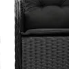 9-tlg. Garten-Essgruppe mit Kissen Schwarz Poly Rattan Produktbild-Vorschau 5