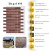 AMK-Paneel-Rückseite mit Schutzfolie – ready für Klebemontage  - Mix Rot Ziegel Produktbild-Vorschau