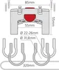 Rixen & Kaul Klick Fix Lenker Adapter 22-26mm & 31,8mm max Produktbild-Vorschau 2