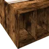 vidaXL Bettgestell Räuchereiche 100x200 cm Holzwerkstoff Produktbild-Vorschau 6