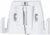 A white plastic bracket with internal mechanisms. Podgląd zdjęcia produktu