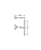 LED Bad- Spiegellampe mit Schalter verstellbar Chrom 37cm Produktbild-Vorschau 3