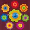 Spreadshirt 70er Jahre Hippie Flower Power Kostüm Blumen Produktbild-Vorschau 2