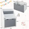 Dětský regál COSTWAY se 3 policemi a pojízdným boxem na Náhled obrázku produktu 7