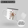 Trendation - Lustige Faultier Llama Grafik Emaille Tasse Produktbild-Vorschau 3