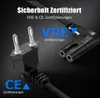 3m Netzkabel Stromkabel 2 polig, C7 Kabel Eurostecker Produktbild-Vorschau 3