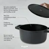 Qulinart Cocotte Ovale, Couvercle en Fonte avec Bouton en Voir les images du produit 7