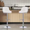 Barhocker 2er-Set,PU gepolsterte Barhocker,moderner Produktbild-Vorschau 1