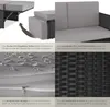 tectake® Rattan Lounge Korfu 2-Sitzer widerstandsfähig Produktbild-Vorschau 4