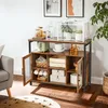 Vitrína VASAGLE Sideboard Úložná skříňka se 2 průhlednými Náhled obrázku produktu 3