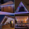 3.5M Bunt Eisregen Lichterkette LED Eiszapfen Produktbild-Vorschau 8