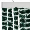 vidaXL Fliegenvorhang Grün und Weiß 90x200 cm Chenille Produktbild-Vorschau 4