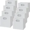 Skládací box Vicco  Bílá 30 x 30 cm Sada 8 kusů, Model Náhled obrázku produktu 7