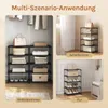 WOLTU Schuhregal schmal 5 Ebenen, Metall, für 10 Paar Produktbild-Vorschau 7