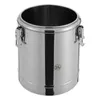 A stainless steel insulated bucket with latches. Podgląd zdjęcia produktu