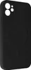 A black iPhone case with a MagSafe ring is shown from a side angle against a white background. Produktbild-Vorschau