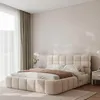 Polsterbett BORIO 180x200 Creme Boucle mit Bettkasten & Produktbild-Vorschau 1
