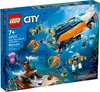 The image shows the box of a LEGO City Deep-Sea Explorer Submarine set, with an underwater scene depicted on the box. Anteprima dell’immagine prodotto